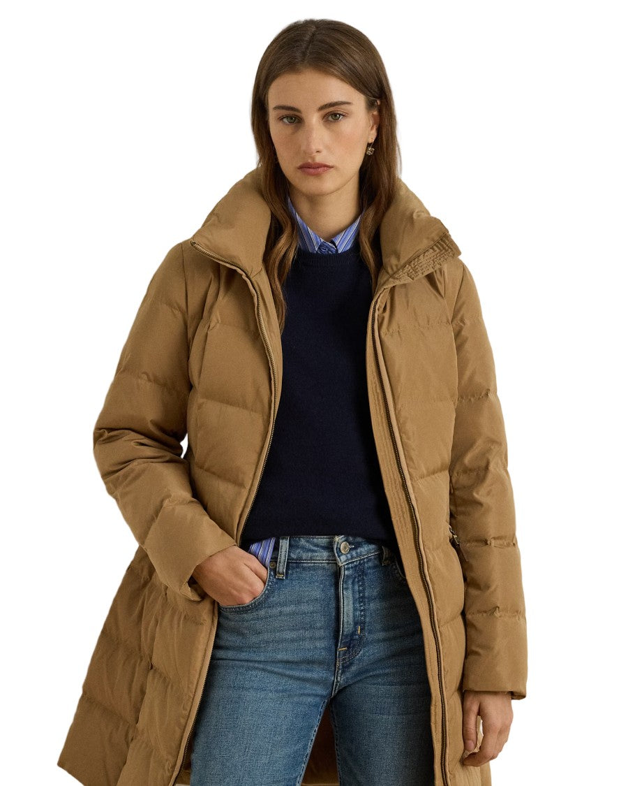 Lauren Ralph Lauren Classic Camel Insulated Down Coat