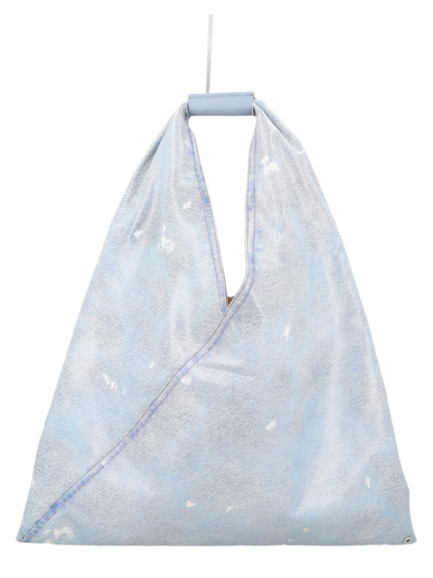 Mm6 By Maison Margiela Light Blue Denim Look Handbag