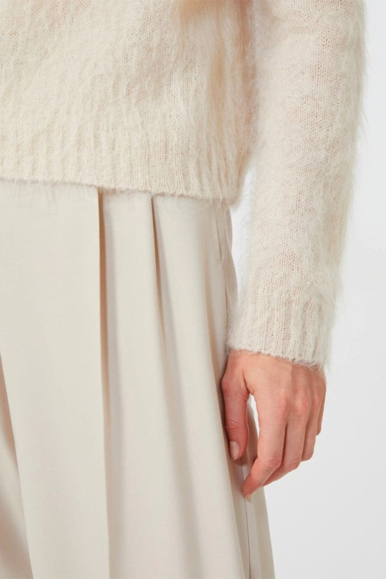 Max Mara Almond-Toned Minimalist Sweater By Max Mara Studio