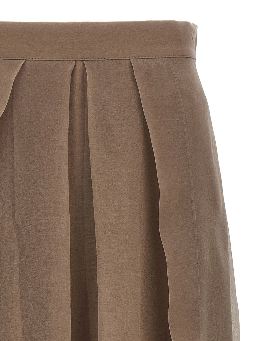 Brunello Cucinelli Paneled Circle' Skirt