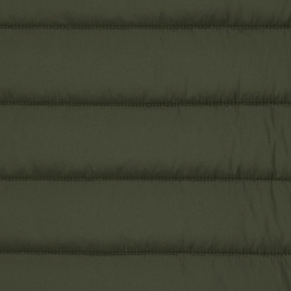 Save The Duck Quilted Green Vest With Stand-Up Collar And Layering Flexibility