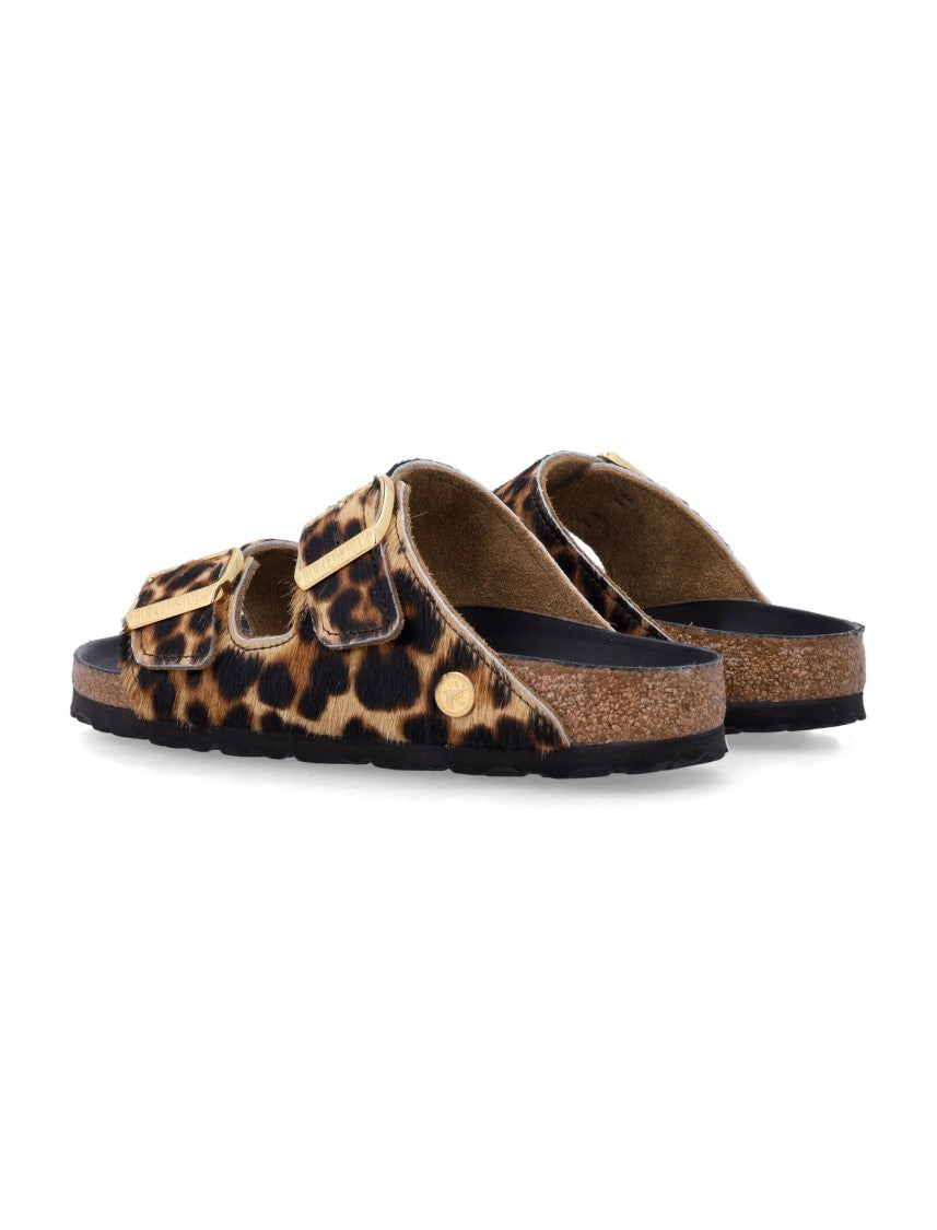 Birkenstock Arizona Leo Fur Leopard-Print Pony-Hair Sandals