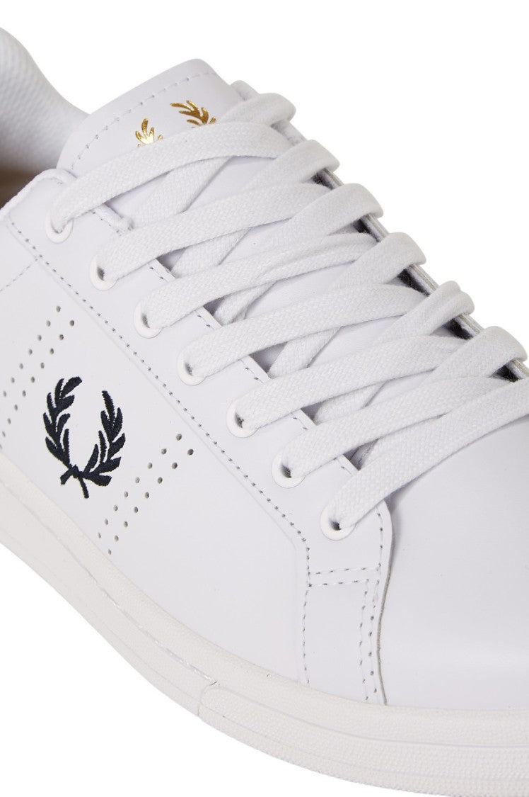 Fred Perry Chrome-Free Full-Grain Leather Sneakers