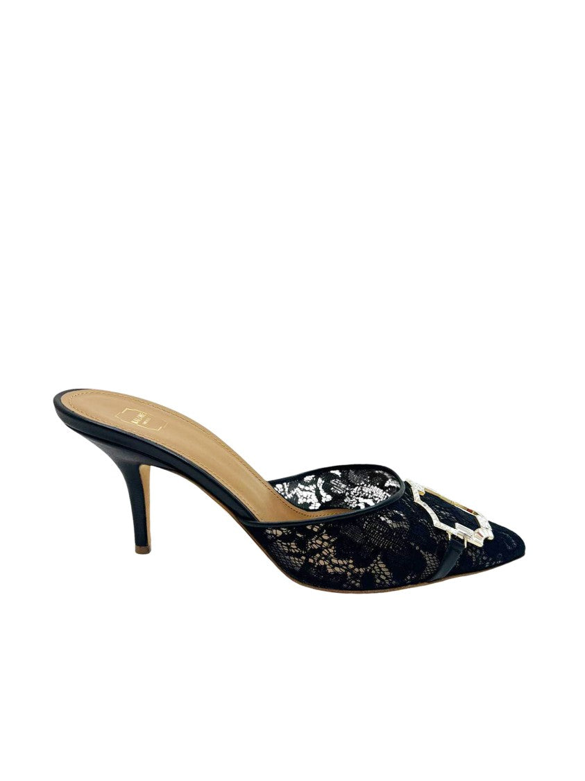 Malone Souliers Missy 70 Black Lace Stiletto M