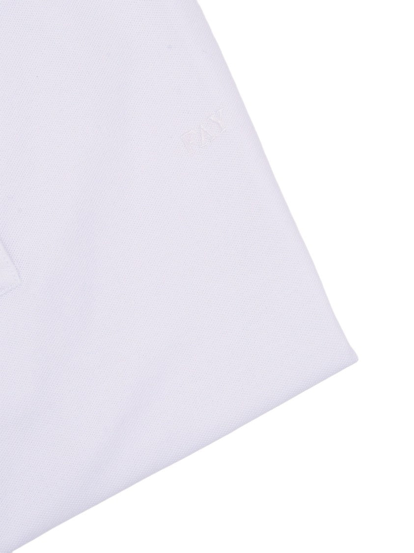 Fay Piquet Stretch Tonal Embroidery Polo Shirt