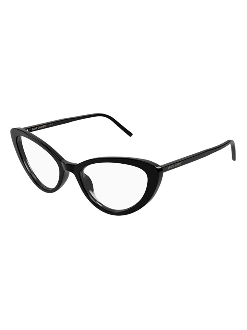 Saint Laurent Glossy Black Cat-Eye Optical Frames