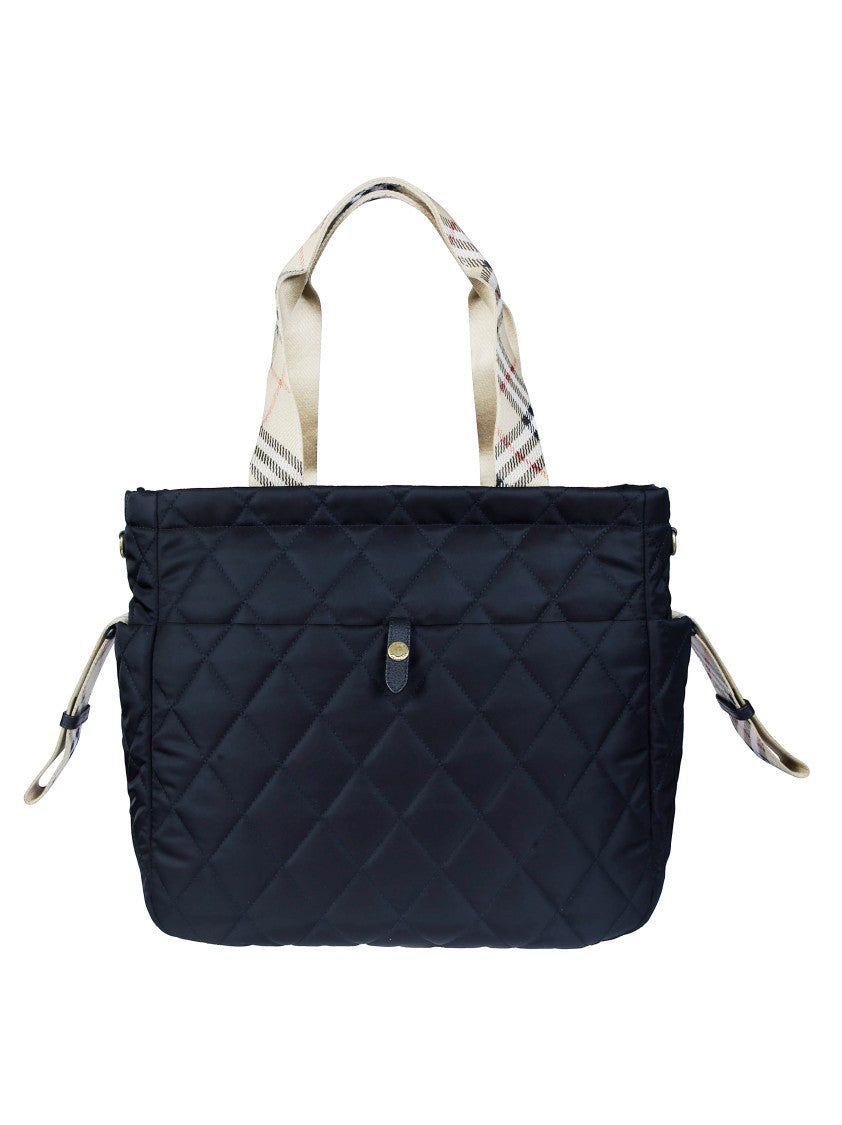 Burberry Lg Cambridge Dp Quilted Diamond Tote Bag
