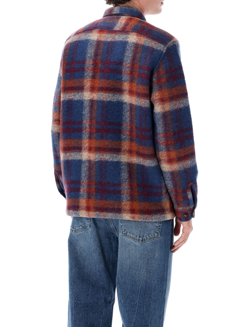 Portuguese Flannel Plaid Button-Up Shirt Jacket