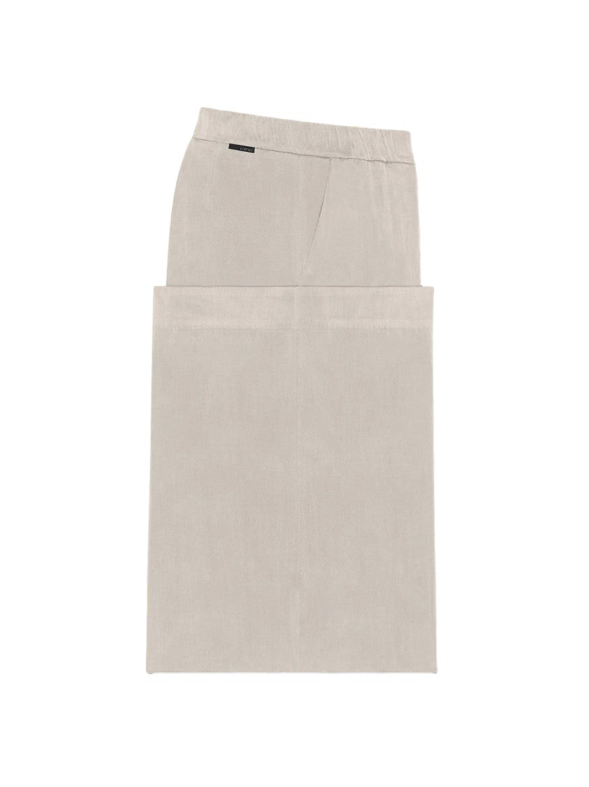 Rrd Cupro Drawstring Elasticated Waist Wide-Leg Trousers