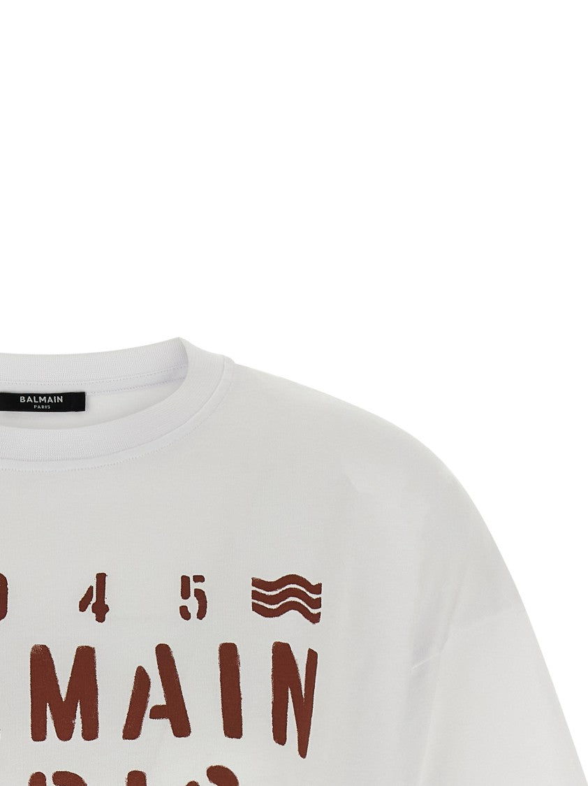 Balmain 'Plage' Print T-Shirt