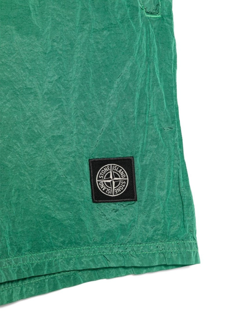 Stone Island Regular Fit Garment-Dyed Shorts