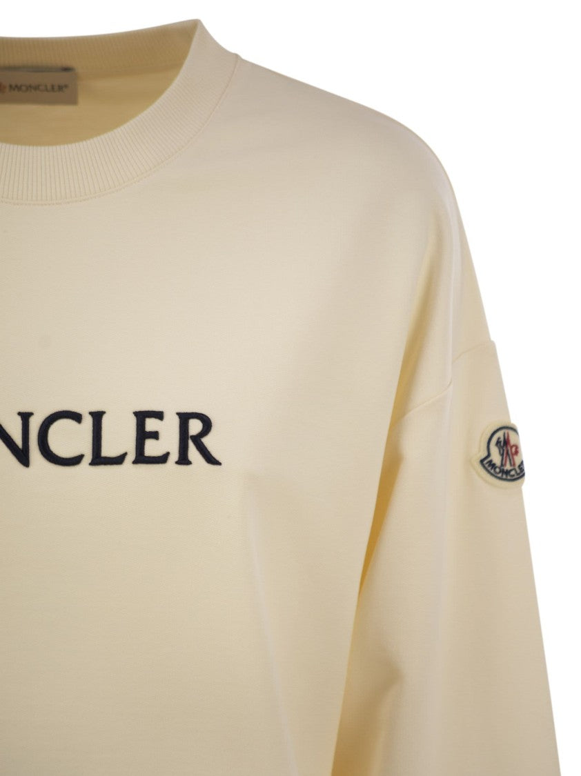 Moncler Relaxed-Fit Cotton Sweatshirt With Embroidered Logo