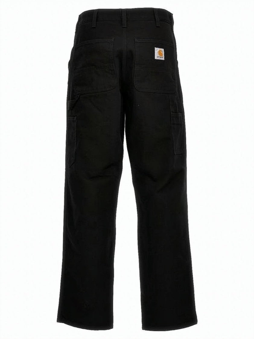 Carhartt Wip Canvas Single Knee Pants With Classic Five-Pocket Design