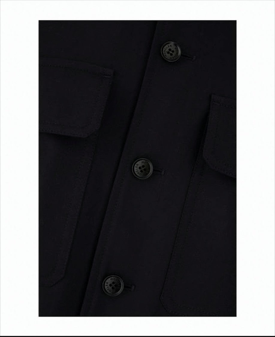 Moncler Long-Sleeve Casual Shirt With Structured Collar