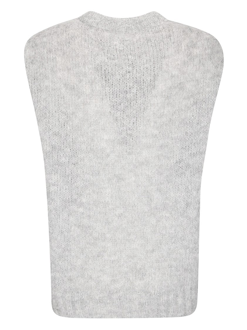 Thibault Van Der Straete Round Neck Sleeveless Fairisle Bird Sweater