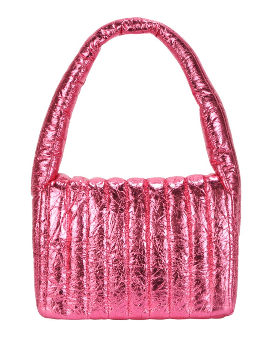Balenciaga Small Monaco Quilted Sling Bag With Silver-Tone Hardware And Distressed Finish