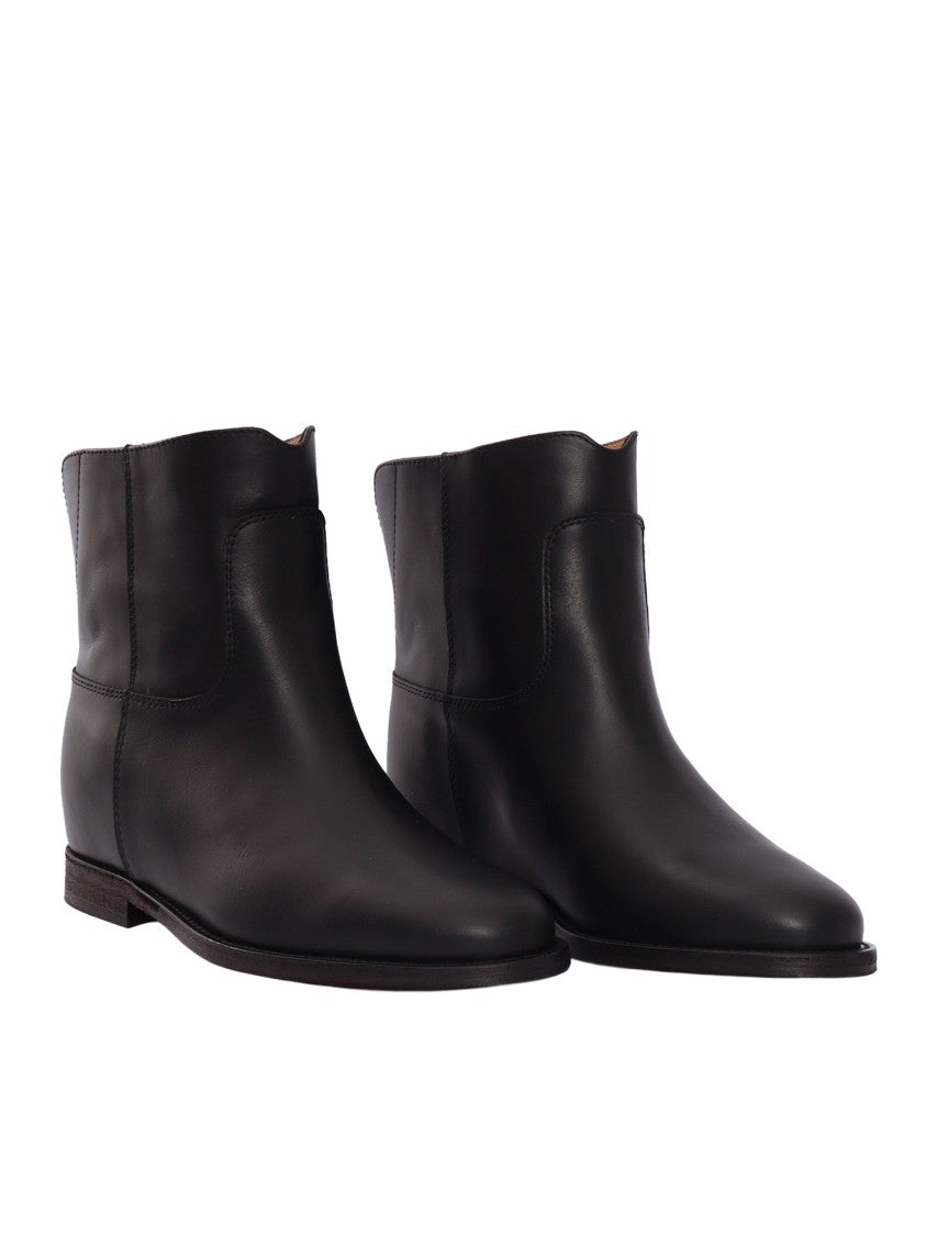 Via Roma 15 Tronchetto V Medio Leather Boots