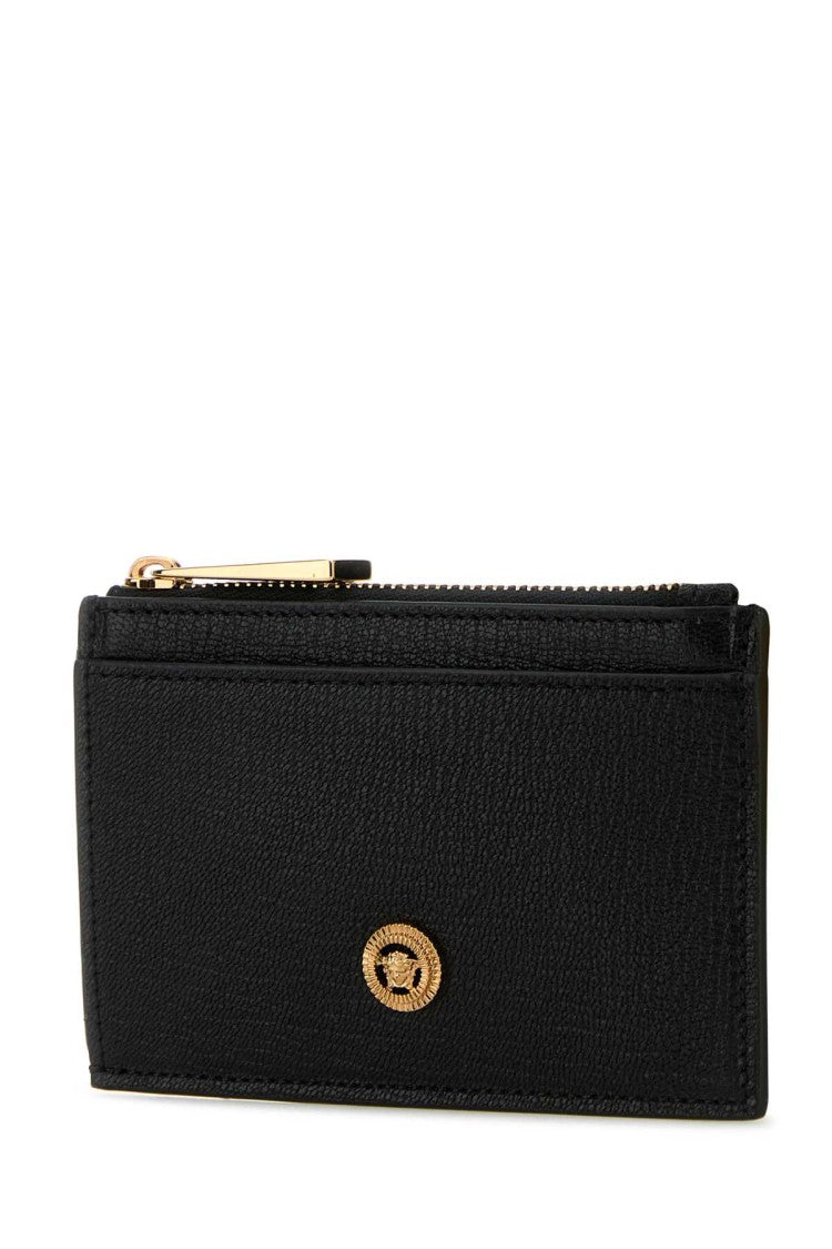 Versace Black Leather Card Holder