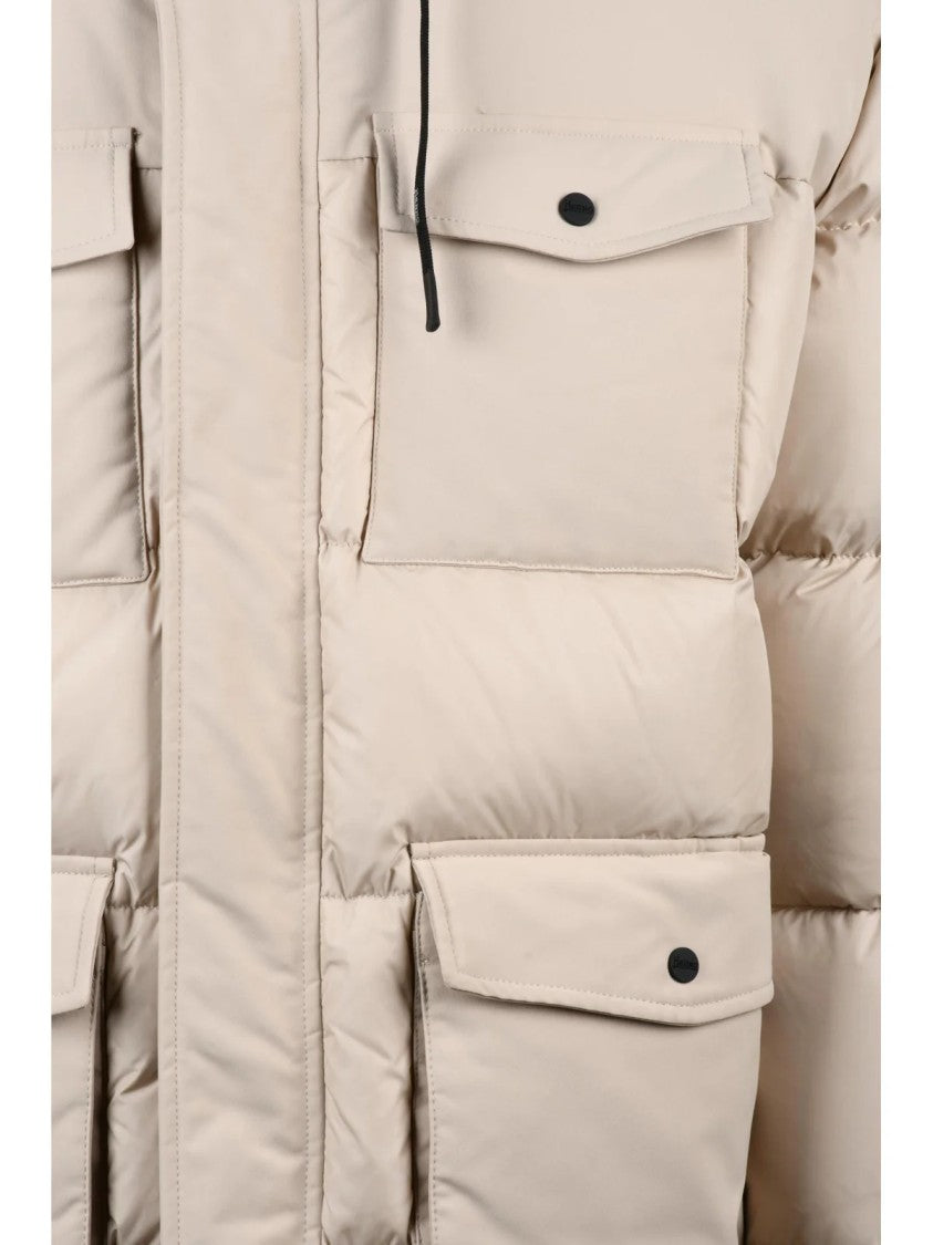 Herno Beige Quilted Polyamide Down Jacket