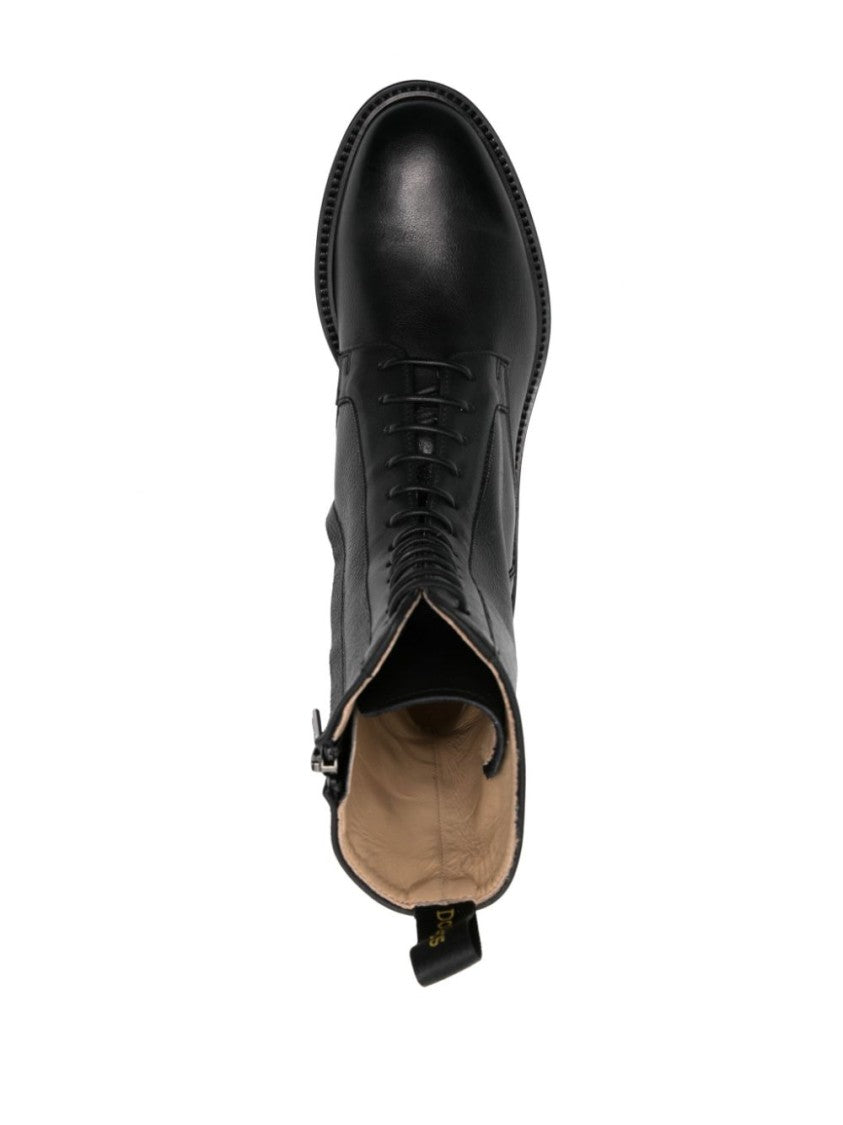 Doucal's Lace-Up Ankle Boots With Sturdy Rubber Sole