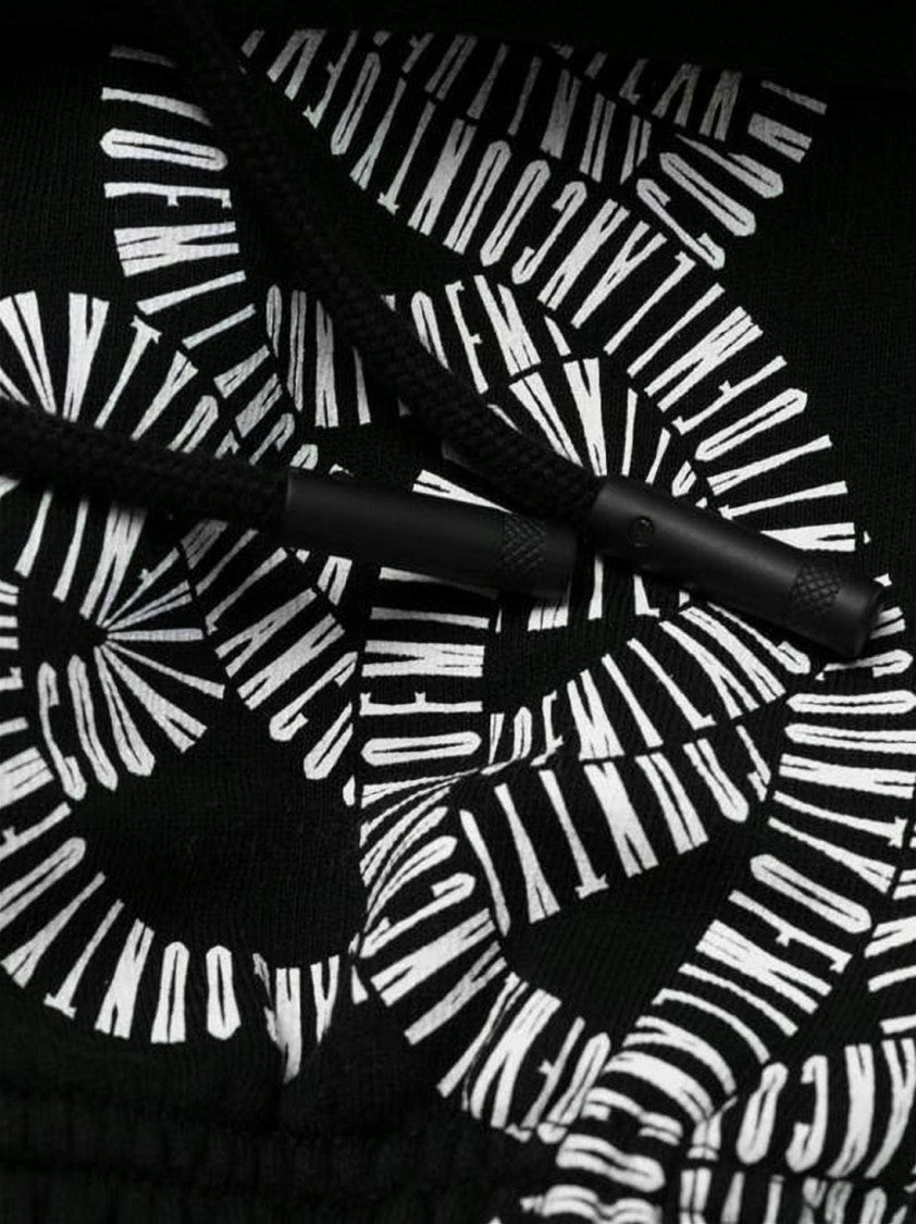Marcelo Burlon Relaxed-Fit Black Jogger Pants With Distinctive Graphic Detailing