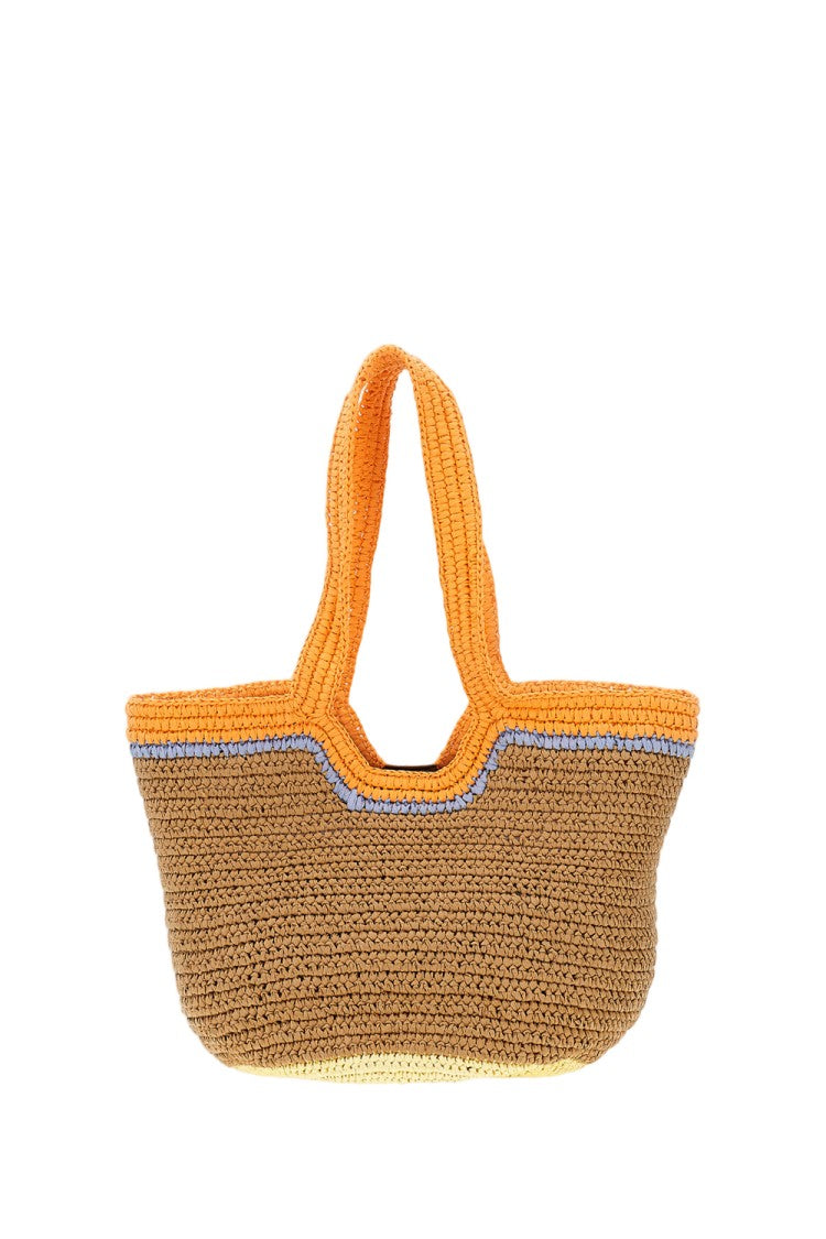 Marni Multicolor Seaside Crochet Hobo Bag