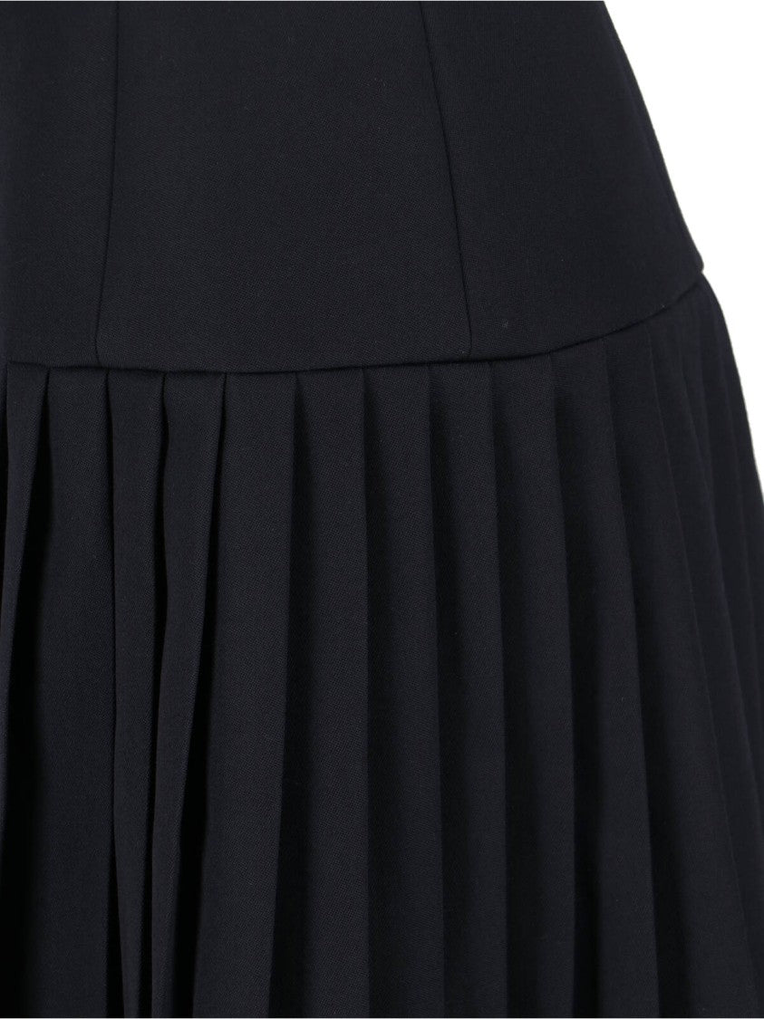 Balmain Mini Wool Dress – Black