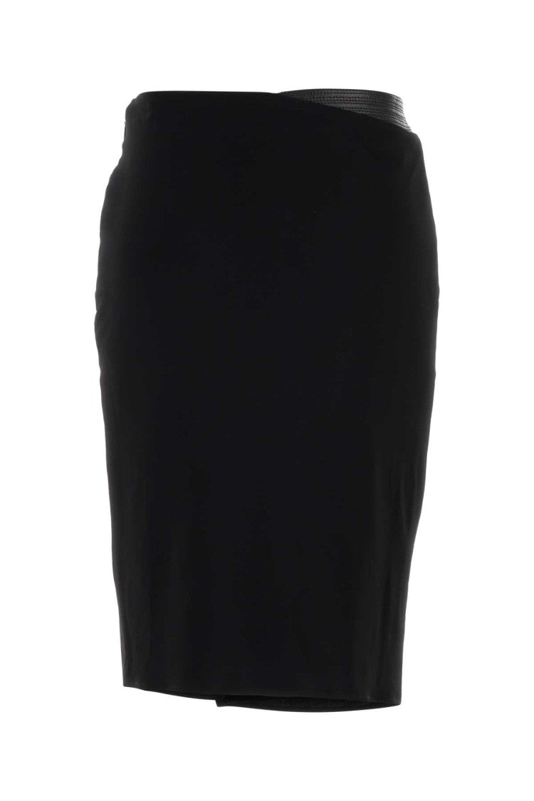 Versace Black Stretch Viscose Skirt