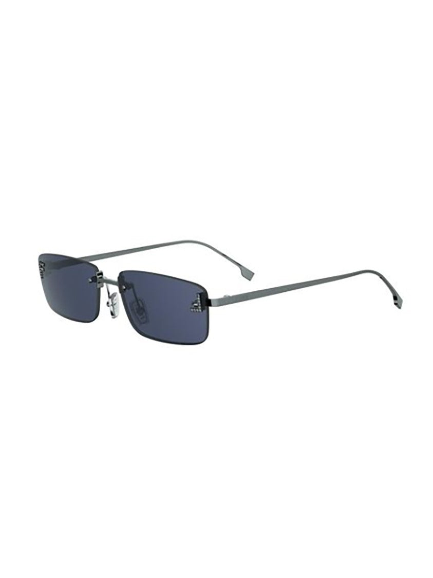 Fendi Fe4172us Rimless Rectangular Minimalist Sunglasses