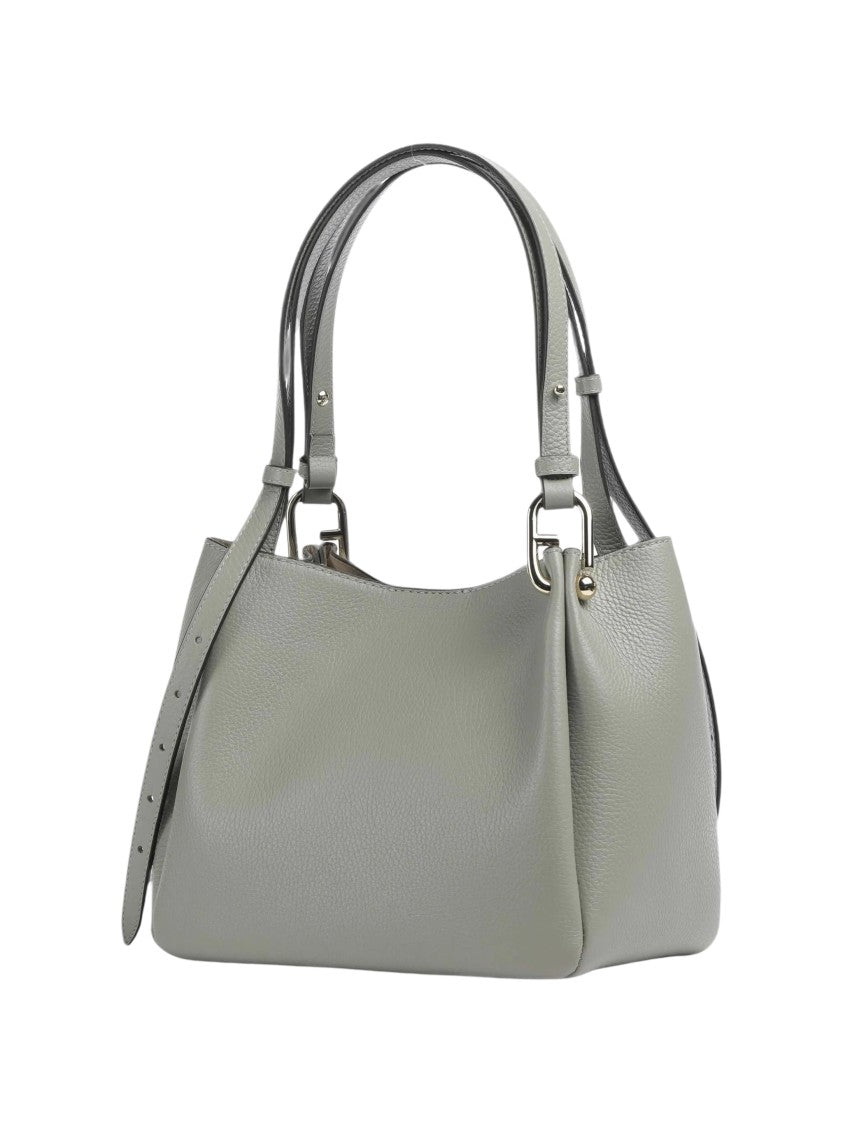 Furla Nuvola M Medium Buckle Leather Tote Bag