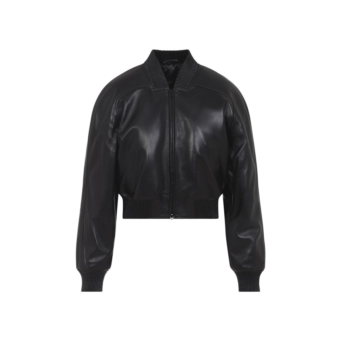 Phoebe Philo Smooth Lamb Leather Tailored Jacket With Cropped Fit