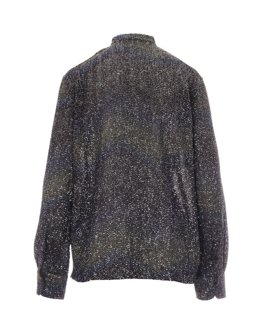 Missoni Sequin Oversized Long-Sleeve Blouse