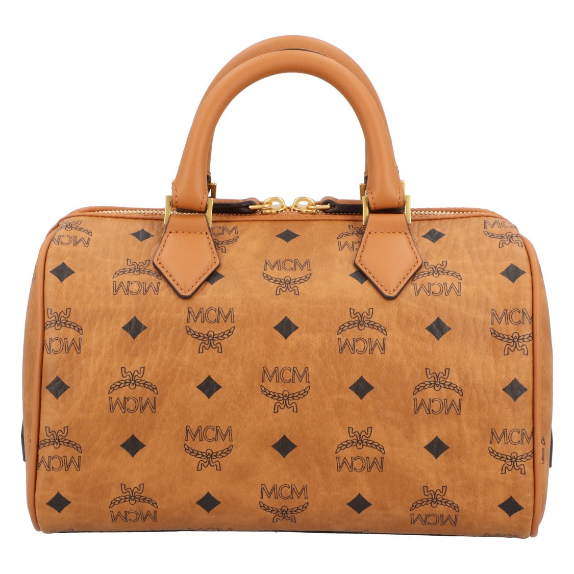 Mcm Ella Boston Bag In Visetos