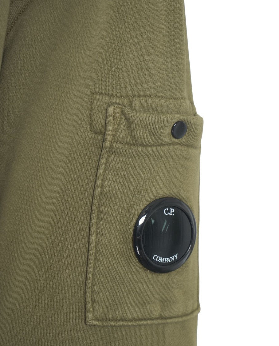 C.P. Company Olive Crew Neck Sweatshirt