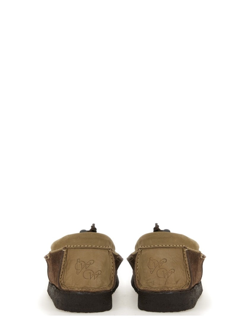 Woburn Walk Brown Suede Loafers With Leather Trim