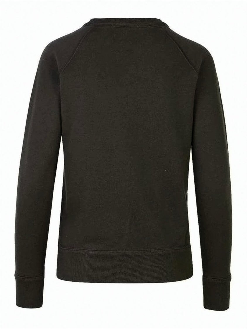 Isabel Marant Long-Sleeve Black Sweatshirt With Crew Neckline