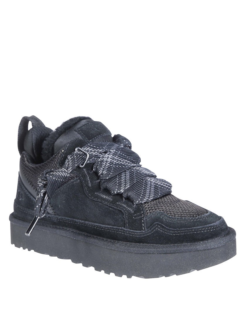 Ugg Lowmel Suede Fur-Lined Low-Top Sneakers