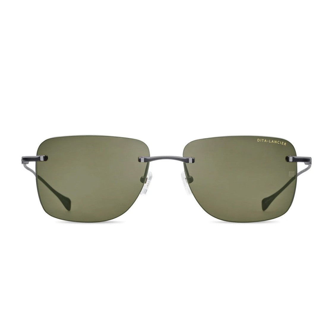 Dita Lancier Black Lsa 119 Titanio Rectangular Sunglasses