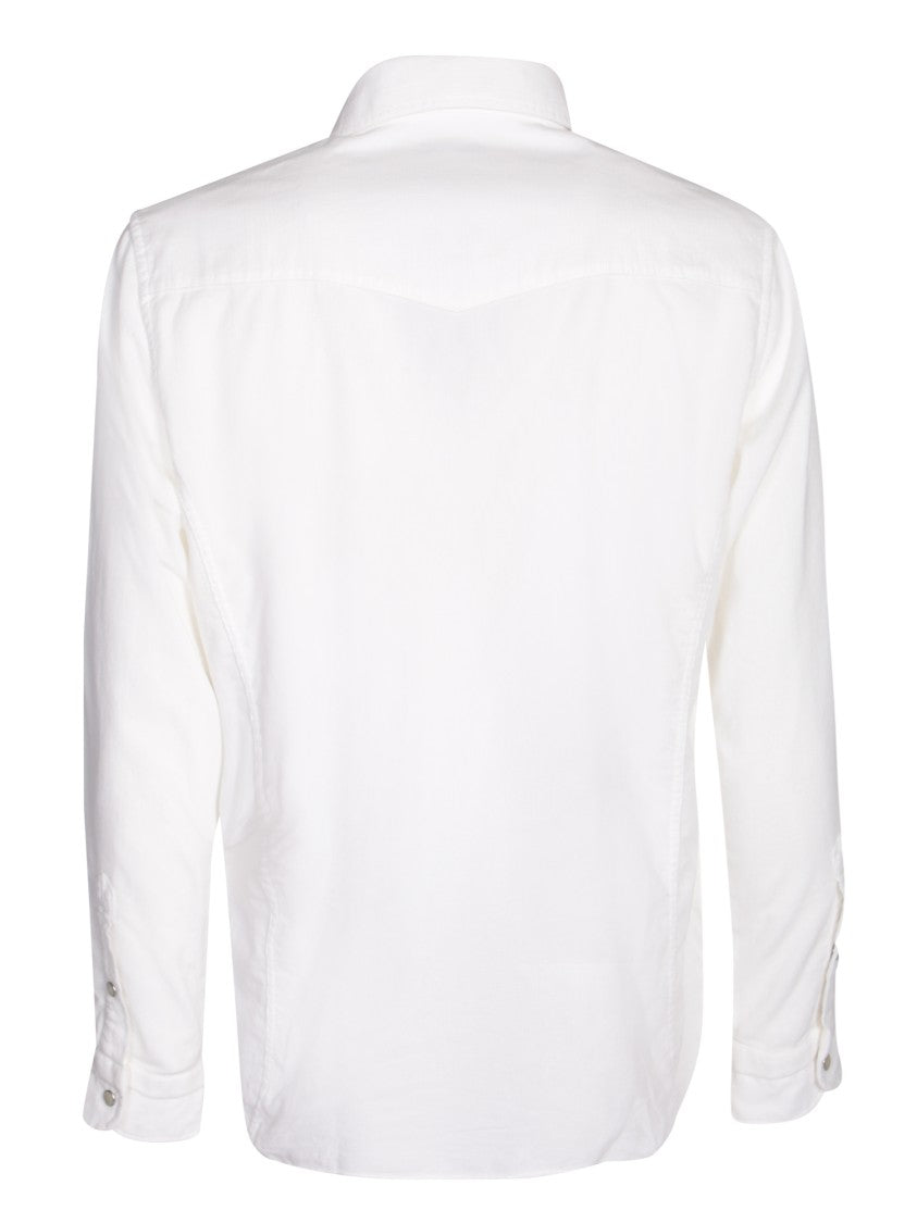 Tom Ford White Cotton Western Shirt