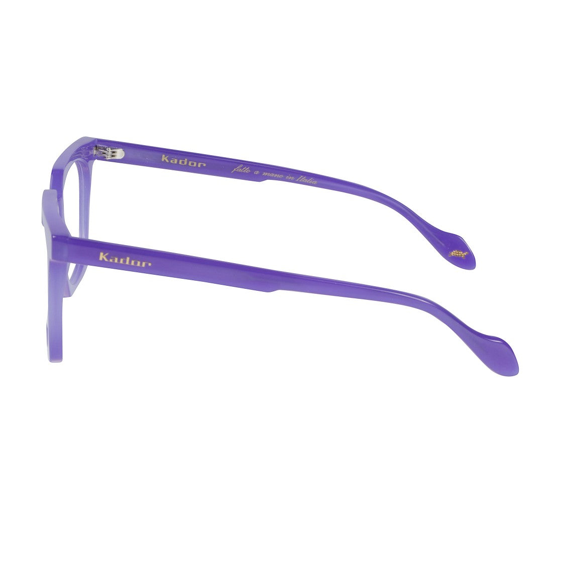 Kador Maya Light Bold Square Frame Sunglasses In Translucent Purple