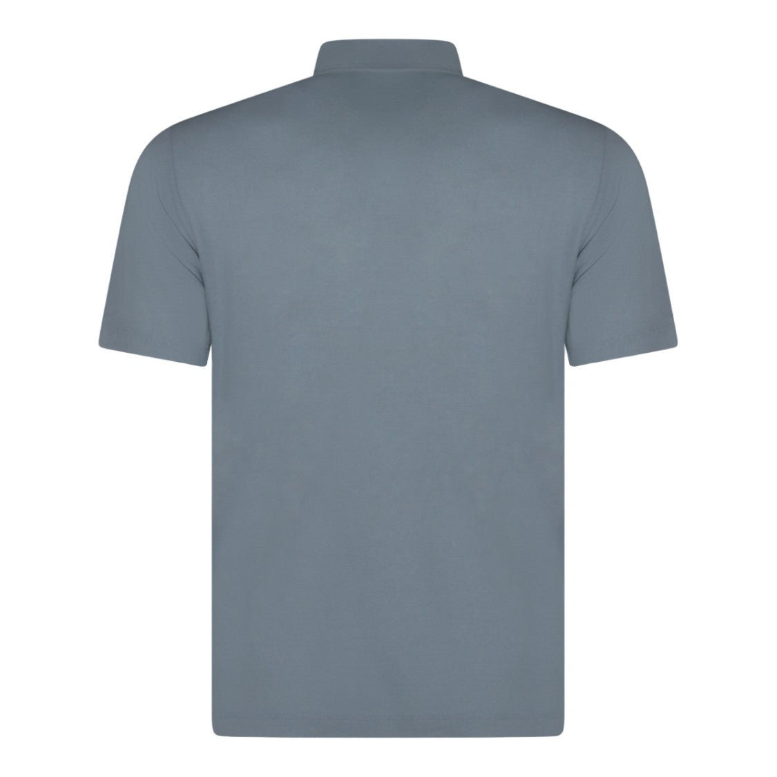Zanone Minimalist Crew Neck Blue Polo