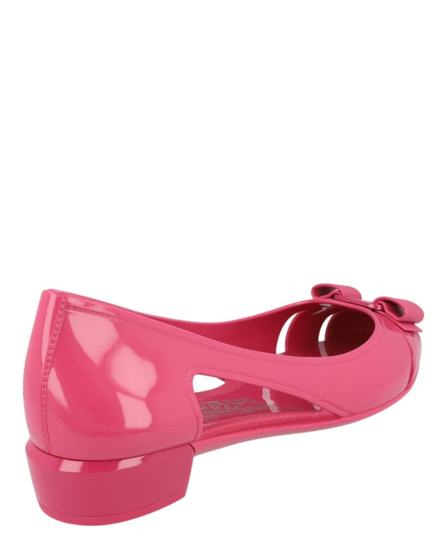 Ferragamo Vara Jelly Ballet Flats