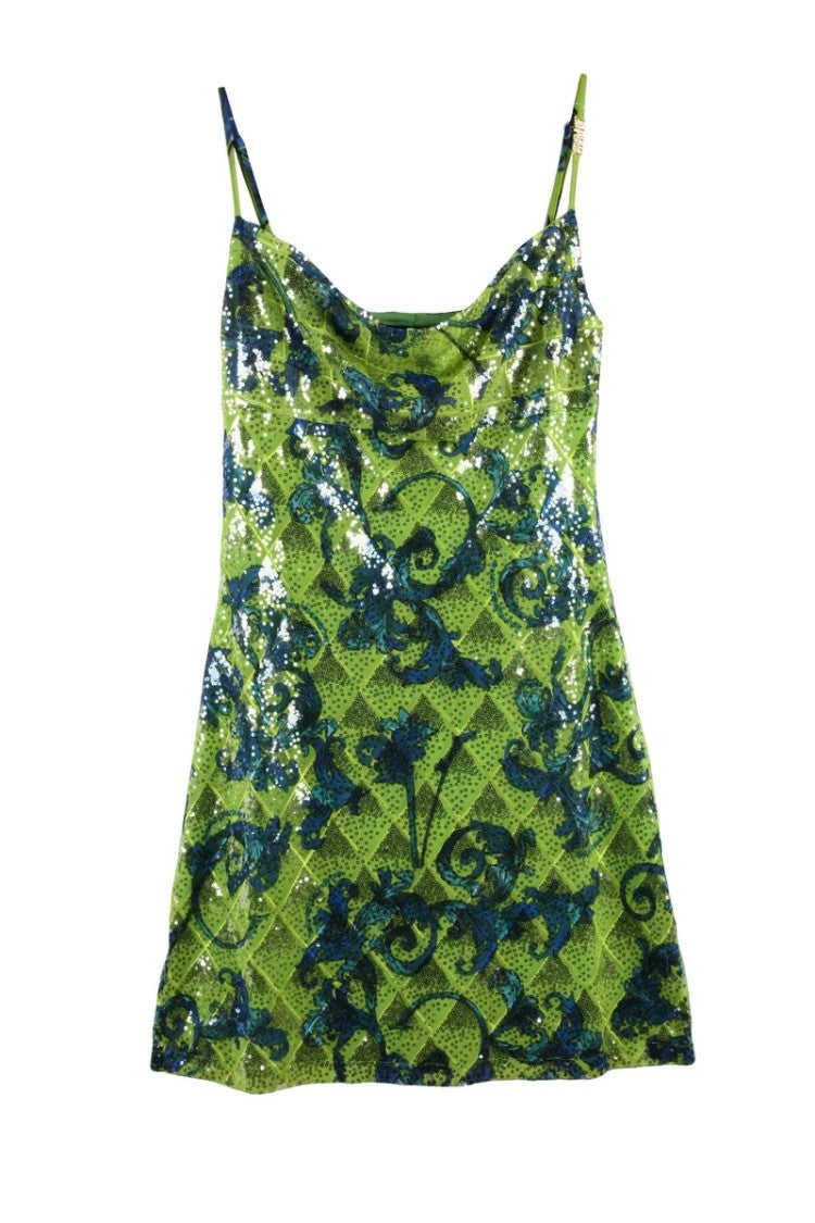 Versace Jeans Couture Sequin Dress - Green