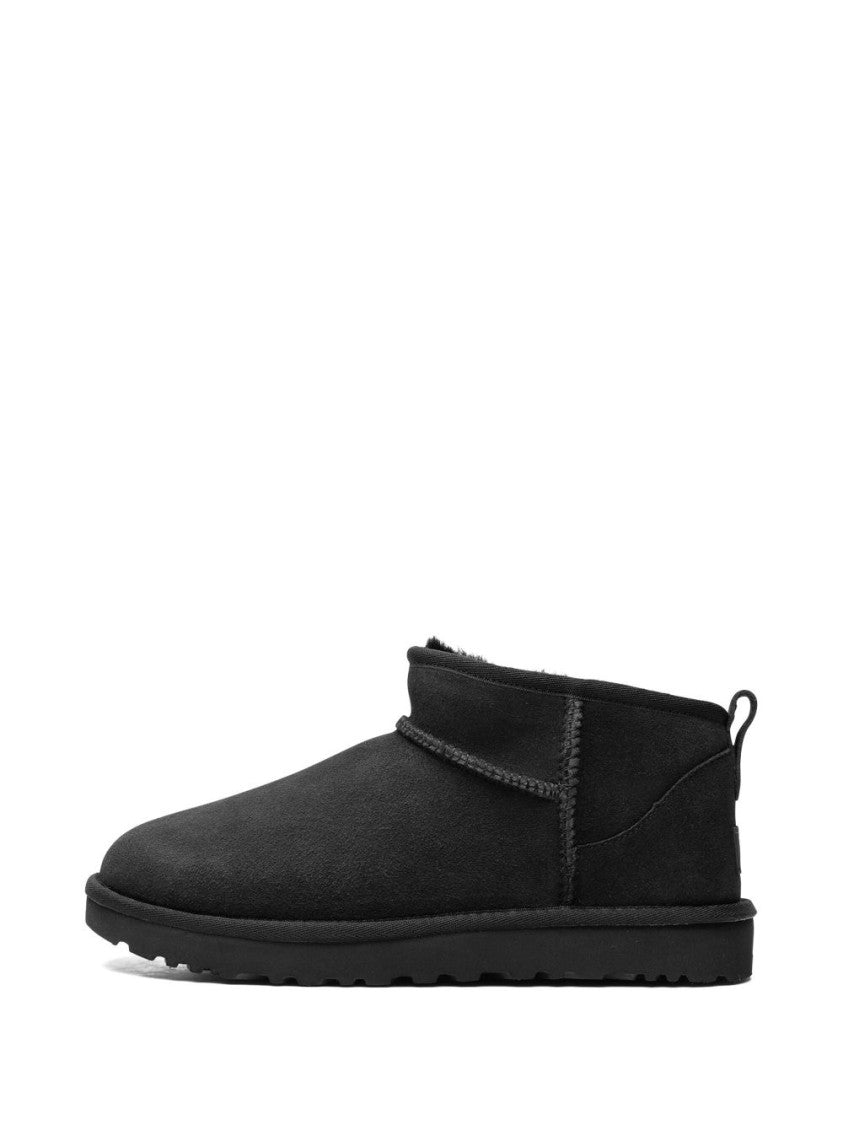 Ugg Calf Suede Slip-On Boots With Shearling Appliqué