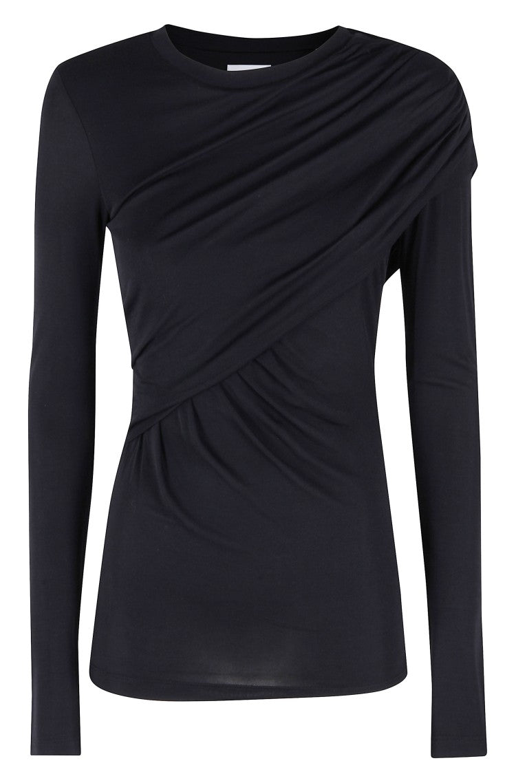Isabel Marant Étoile Draped Long-Sleeved Top With Fitted Silhouette