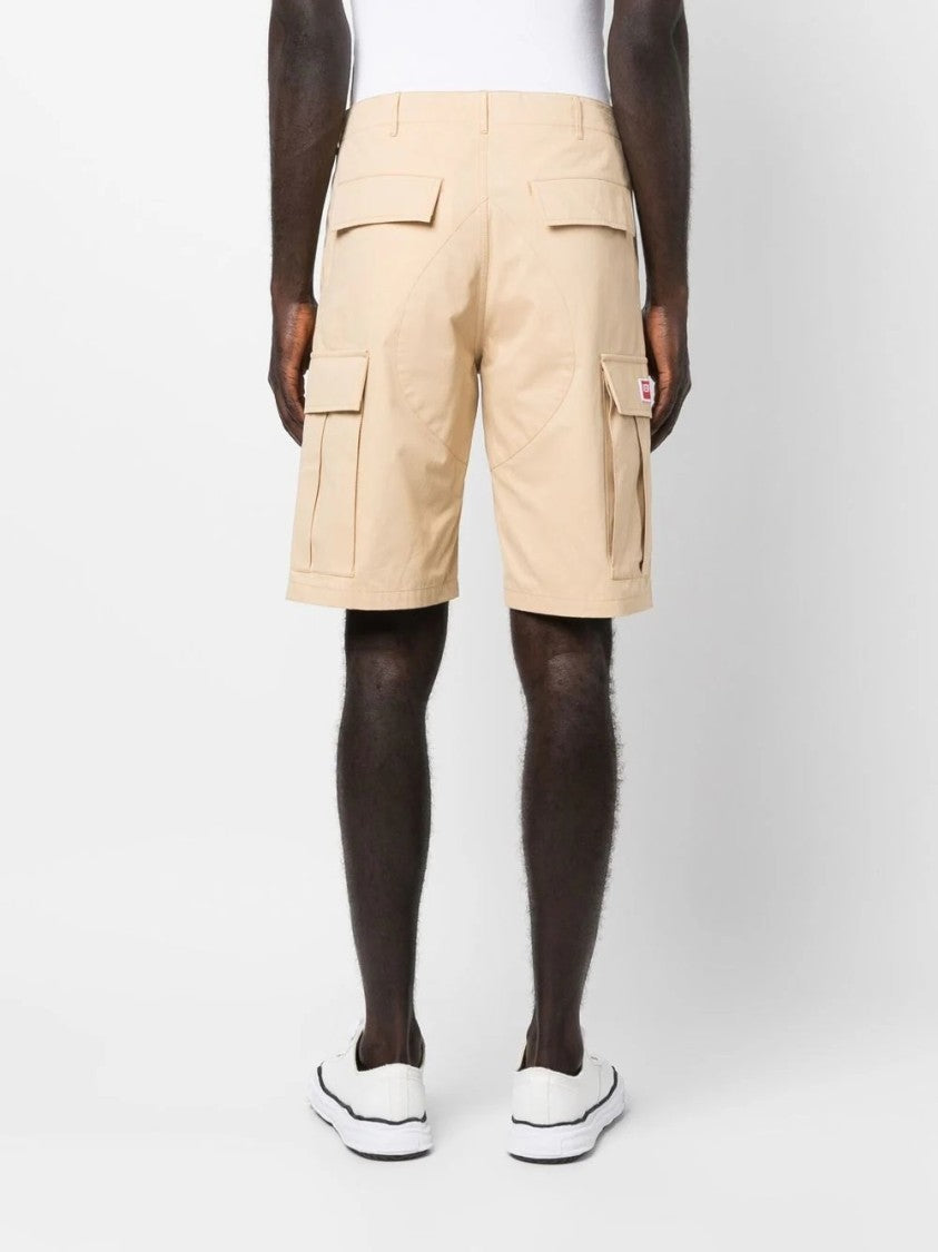 Kenzo Mid-Thigh Cargo Shorts With Multiple Pockets