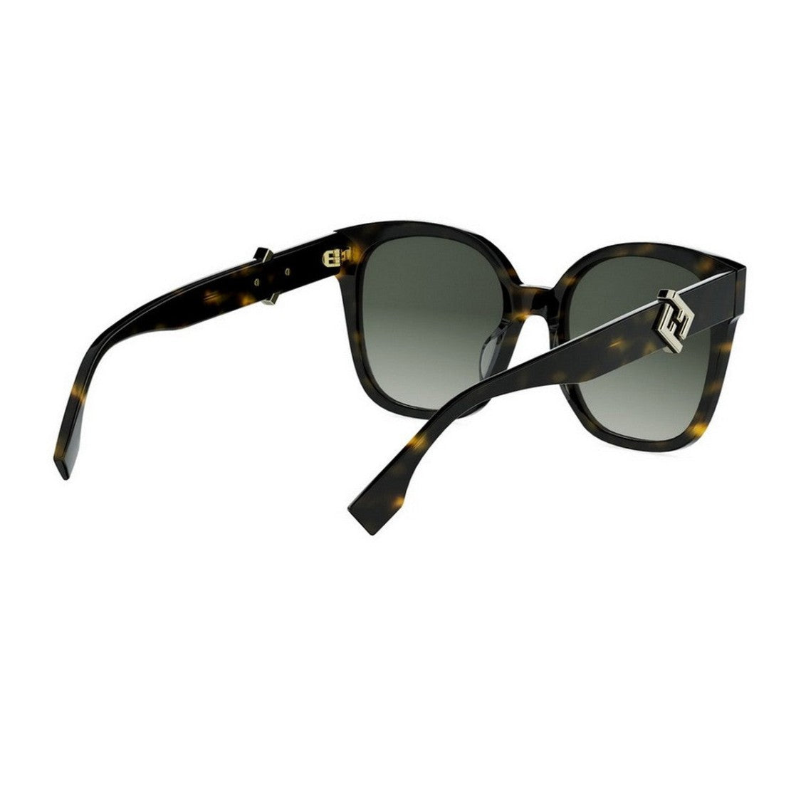 Fendi Havana Ff Diamonds Tortoiseshell Cat-Eye Sunglasses