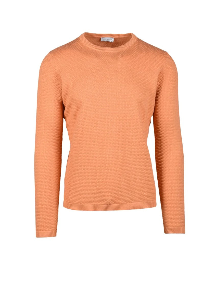 Terzo Fuso 1952 Orange Regular-Fit Cotton Sweater