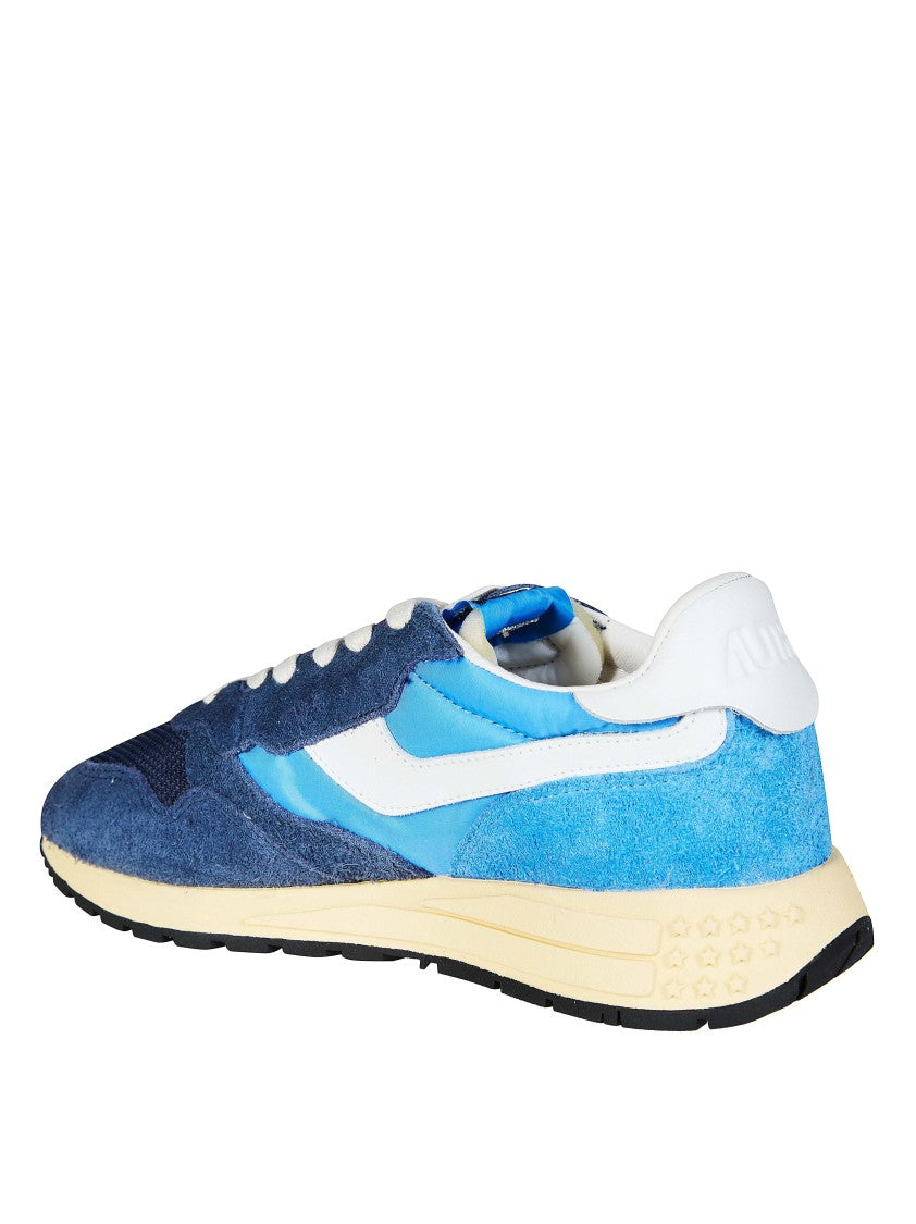 Autry Blue Reelwind Low Side Stripe Sneakers