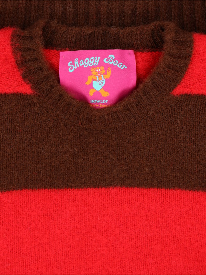 Howlin Textured Knit Sweater With Classic Crew Neckline